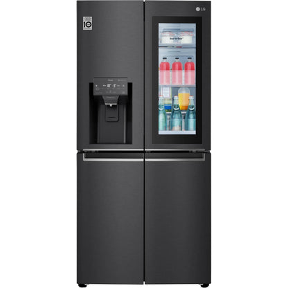 LG GFV570MBL 508L Slim French Door Fridge InstaView Matte Black Freezer