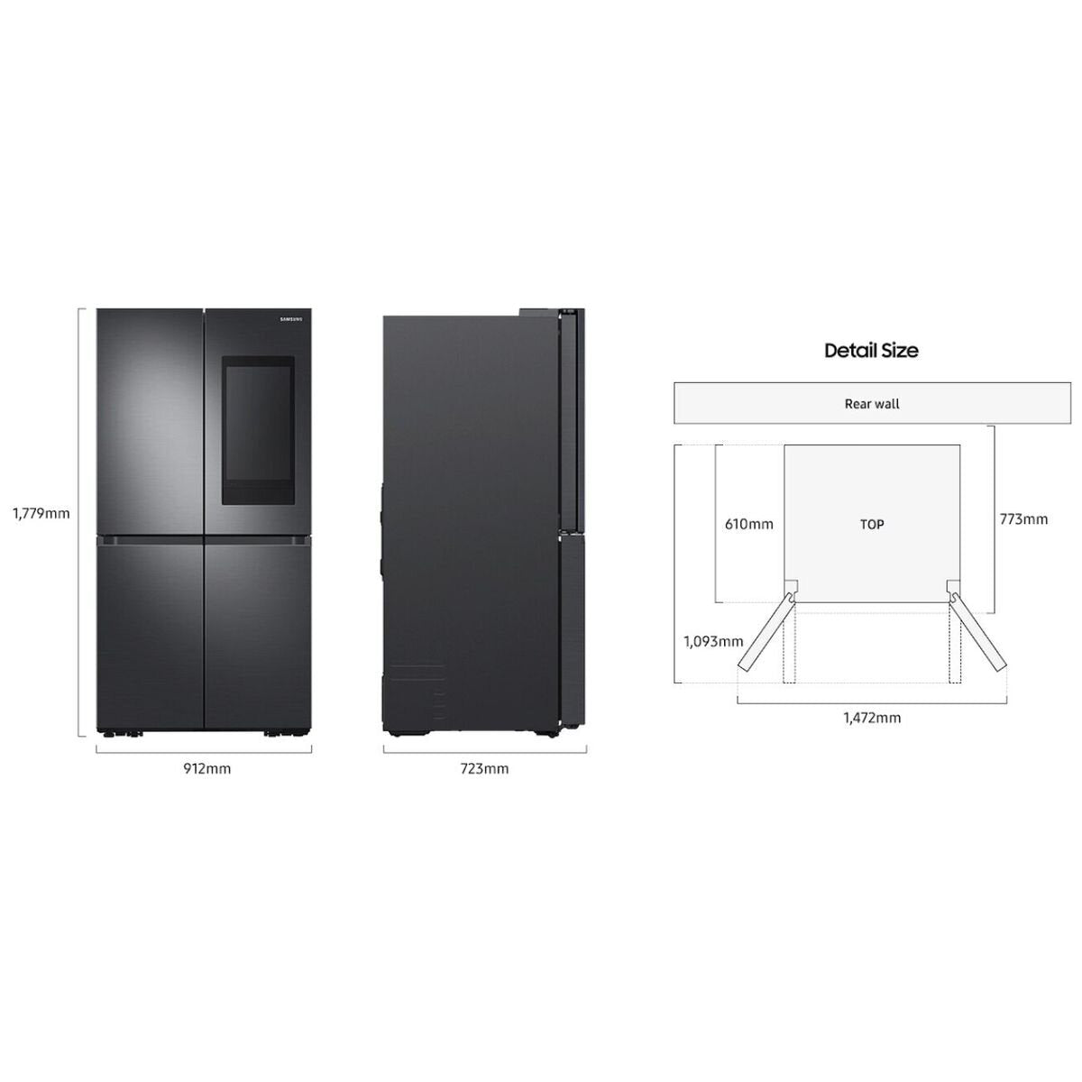 SRF7900BFH Samsung 640L Family Hub French Door Smart Refrigerator