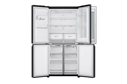 LG GFV570MBL 508L Slim French Door Fridge InstaView Matte Black Freezer