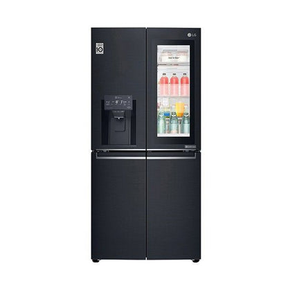 LG GFV570MBL 508L Slim French Door Fridge InstaView Matte Black Freezer