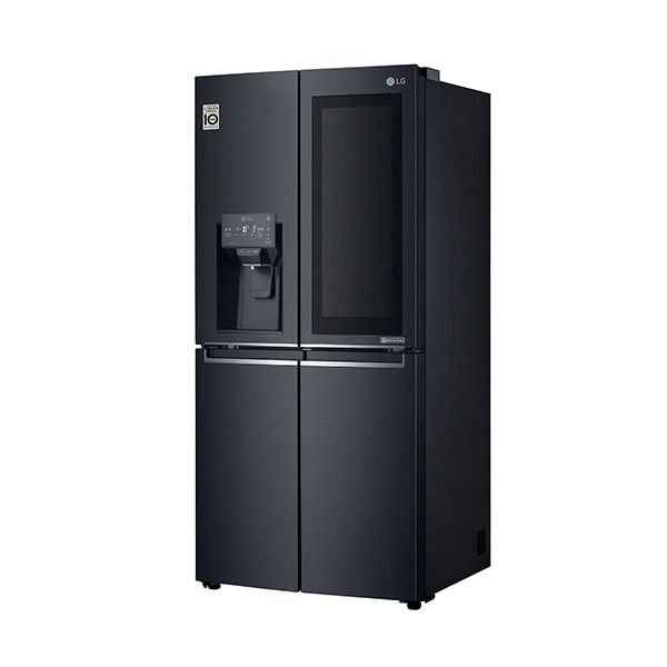 LG GFV570MBL 508L Slim French Door Fridge InstaView Matte Black Freezer