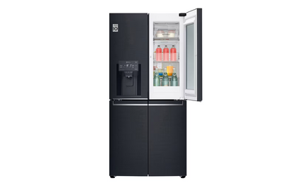 LG GFV570MBL 508L Slim French Door Fridge InstaView Matte Black Freezer