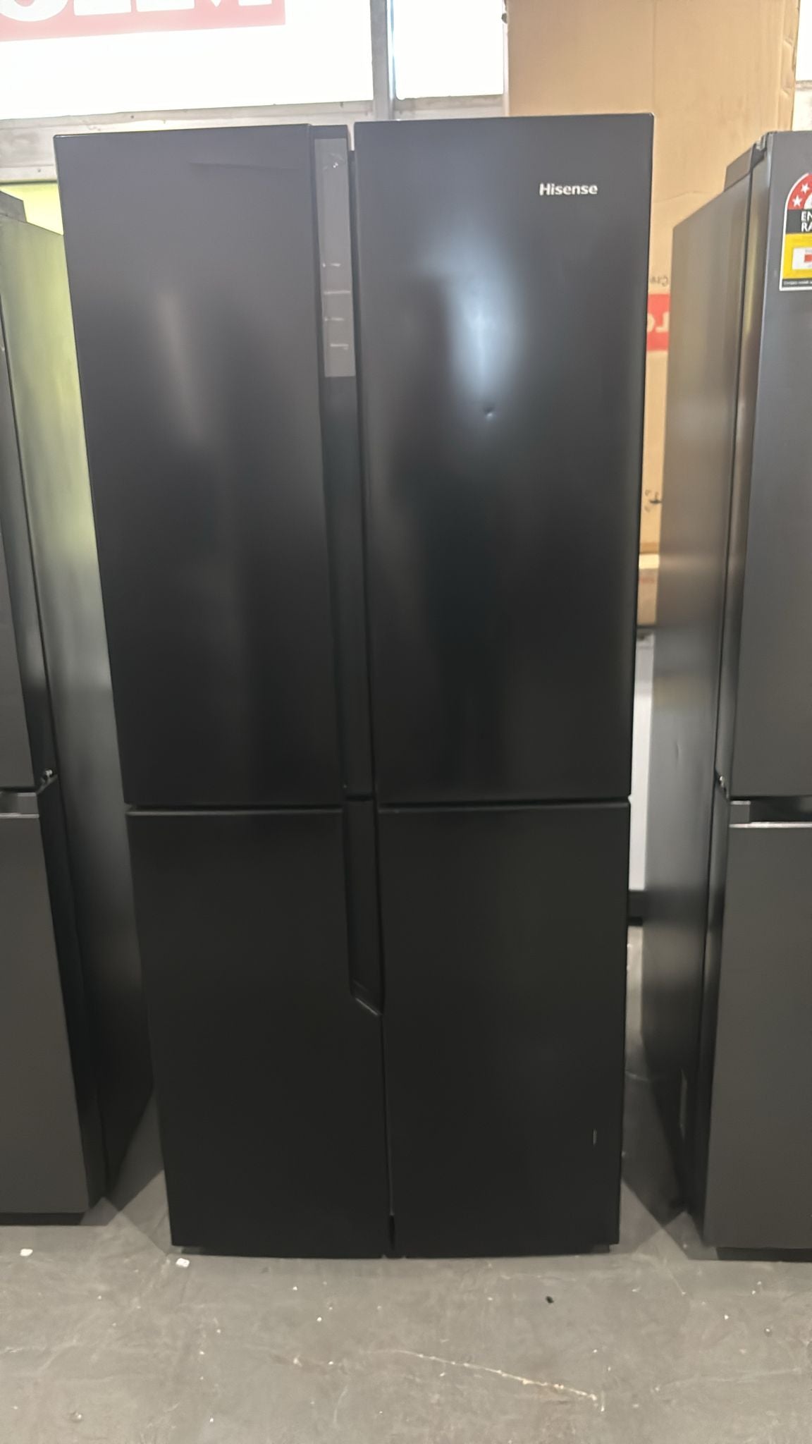 Hisense 695L Black French door twin cooling LED fridge - Seconds