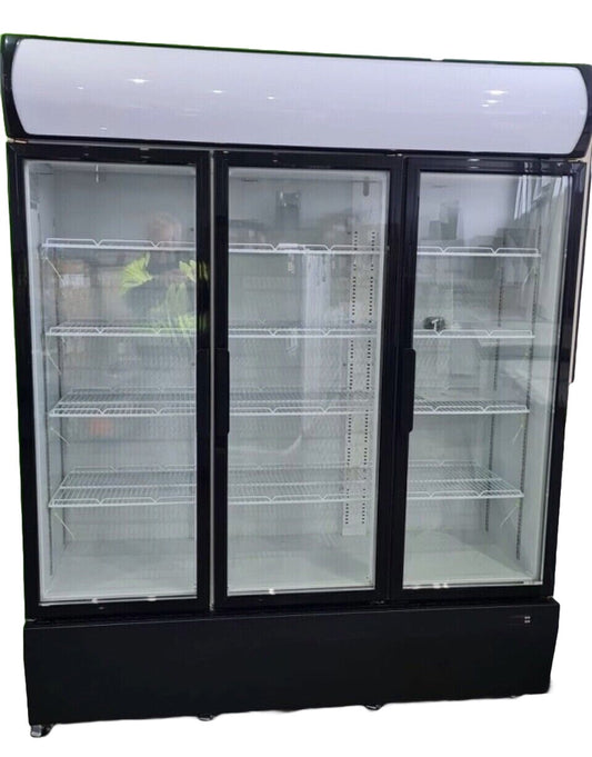 Eurotag 1065LT Upright glass commercial display fridge