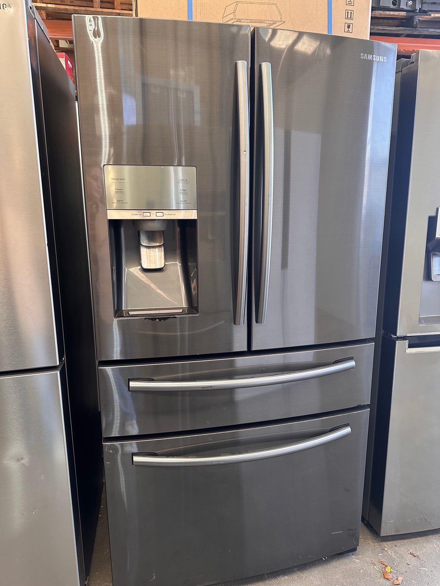 Samsung SRF677CDBLS 680L Silver French Door Refrigerator