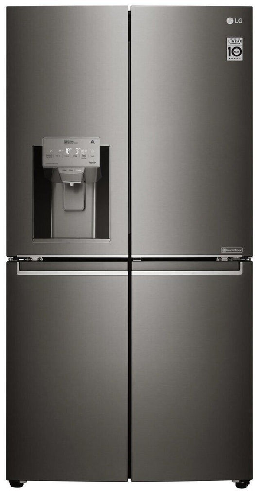 LG 708lt French door black fridge LED smart ThinQ Wifi - Seconds