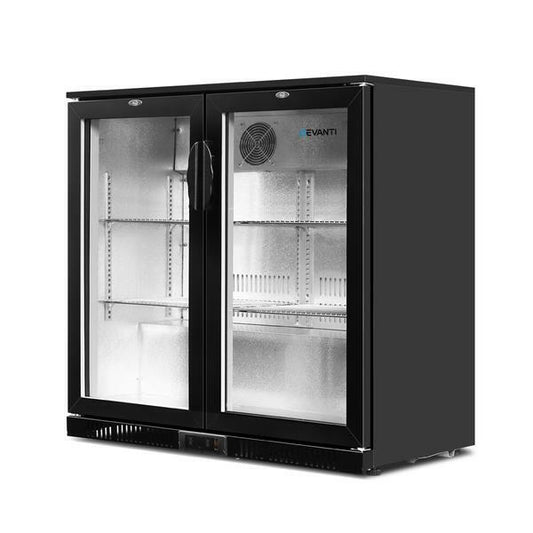 Eurotag EU-210UBC 210Lt Glass under bench bar fridge