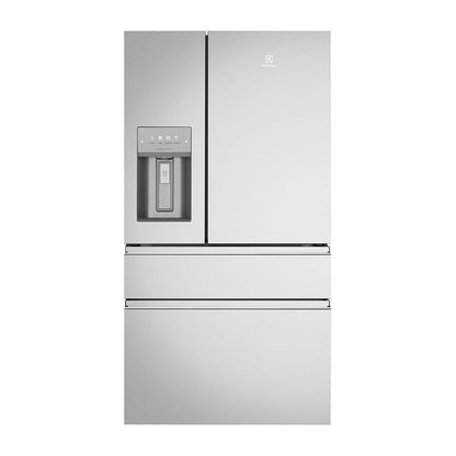 Electrolux 609lt Silver French door fridge with water dispenser and ice - Seconds