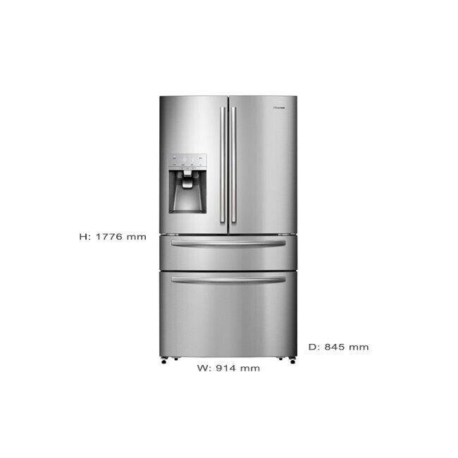 Hisense 701L Stainless steel French door fridge - Refurbished