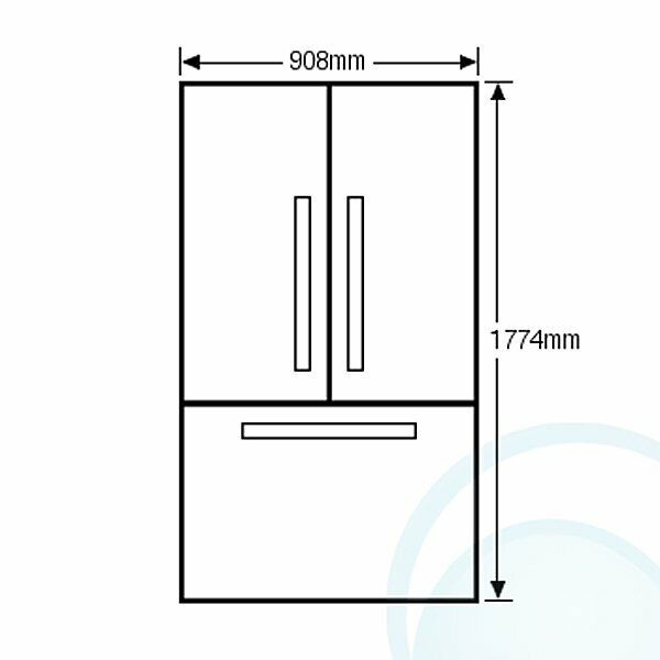 Samsung 639L French 3 door fridge - Seconds