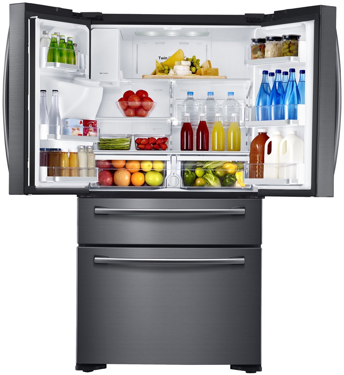 Samsung SRF677CDBLS 680L Silver French Door Refrigerator